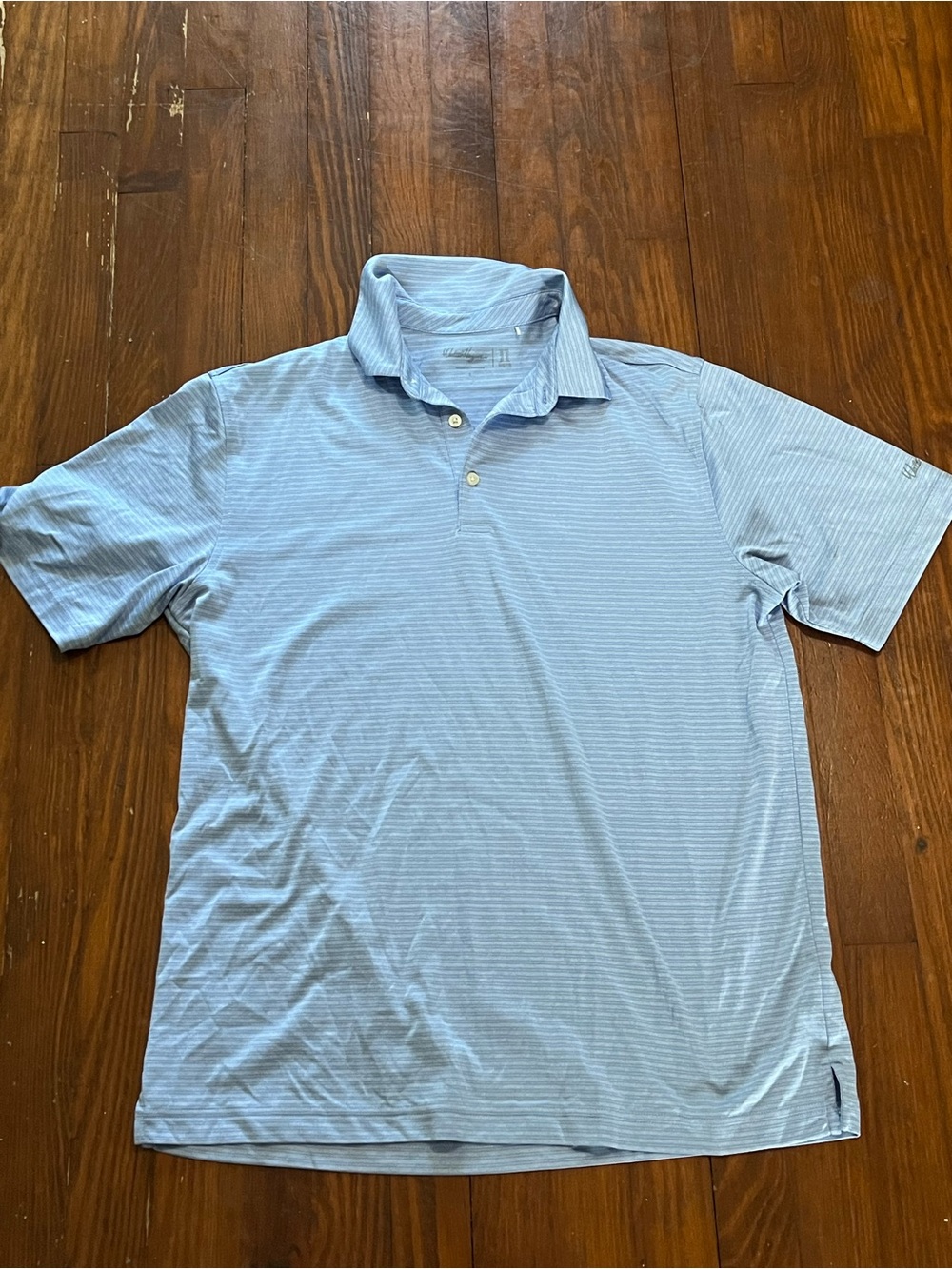 Walter Hagen Light Blue Striped Men’s Polo